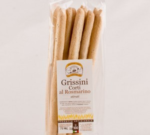 grissini corti al rosmarino 100 gr