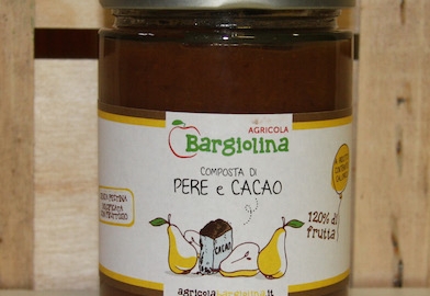 composta artigianale di pere e cacao 330g